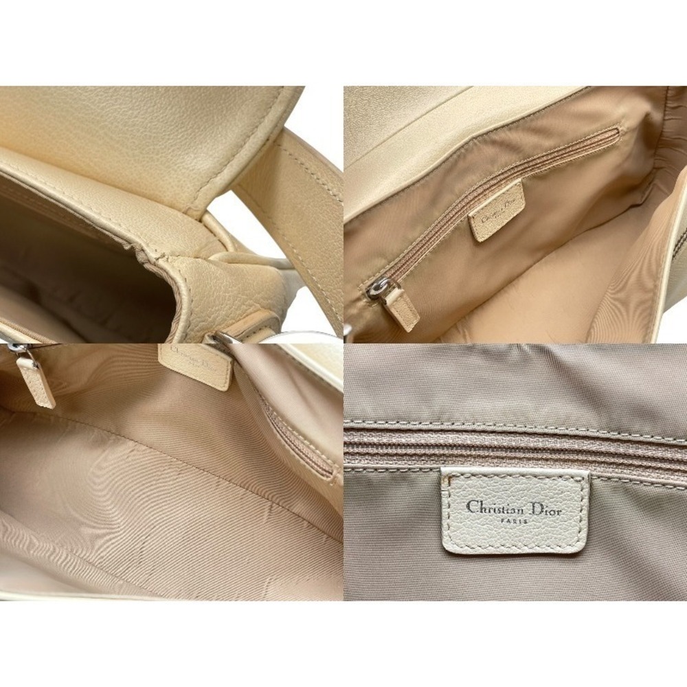 Christian Dior Saddle One Shoulder Hobo Bag Beige Tan logo - Picture 9 of 10